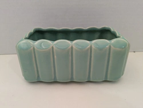 Vintage McCoy Pottery Green Glossy Planter