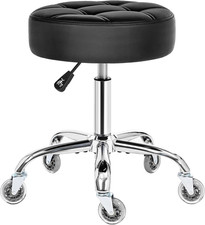 Rolling Stool with Wheels, Adjustable Stool Heavy Duty 450Lb, 360  Swive Rolling