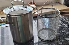 Spargeltopf mit Integriertem Siebeinsatz