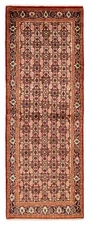 3'5" x 9'2" Vintage Hand-knotted Runner Rug Traditional Oriental Wool Carpet