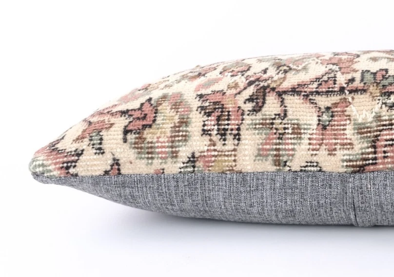 Jute Cushion Cover Home Deco Vintage Throw Case Rectangle Kilim Pillow Handmade - Image 4 of 4