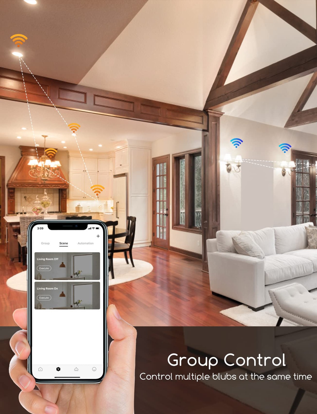 Ampoule LED E14 Edison connectée Alexa 4.5W 470LM à intensité variable