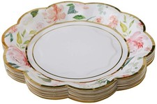 Kate Aspen Brunch Floral 7 (Set of 16) Paper Plate, One Size, Multi
