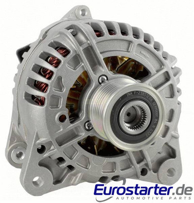 1x _ alternator new with OE Ina freewheel for 0124525076 Renault