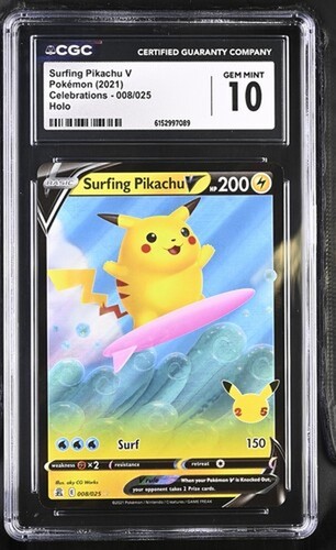 Surfing Pikachu V graded CGC 10 for sale on eBay