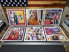 💎Lot Of 6 Caitlin Clark Unframed Wall Hangers 11 X 11 Clips From The Chronicled