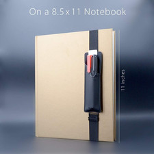 Adjustable Elastic Band Pen Holder, Pencil Holder, Pen Sleeve Pouch for Hardc...