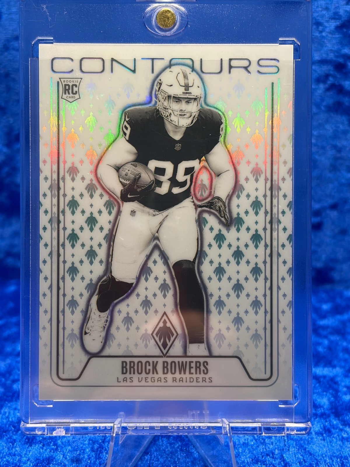 Las Vegas - Raiders - Bo Nix - 01/40 - 2024 Panini Phoenix - Contours - Teal