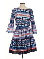Eliza J Women Blue Casual Dress 8
