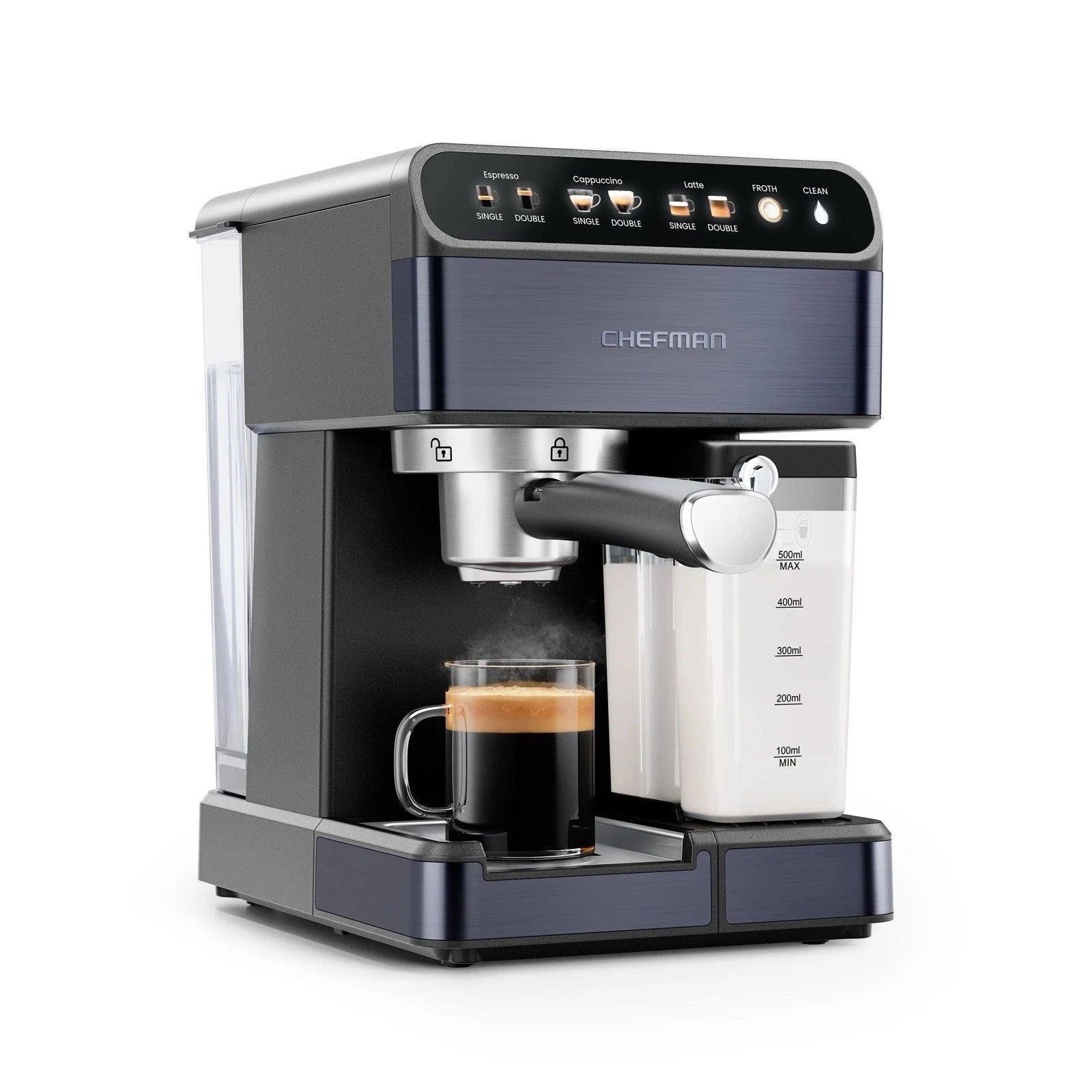 Chefman Barista Pro Espresso 6 In 1 Digital Machine 15 Bar Pump