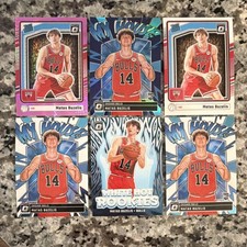 Matas Buzelis Rookie Lot of 6; Pink Optic, (3) My House, White Hot Rookies, Base