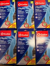 O-CEDAR PLAYTEX KITCHEN REUSABLE GLOVES 6 PAIR MEDIUM NEW