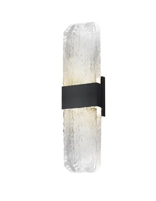 ET2 Contemporary Lighting E30136-24BK Rune LED 19 inch Black Outdoor Wall Sconce