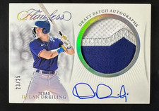 2025 Panini Flawless Dylan Dreiling Draft Patch On Card Auto RC 23/25 RPA SSP