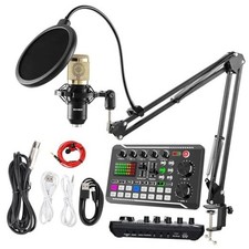 Podcast Microphone Bundle, BM-800 Condenser Mic with F998 Microphone Bundle