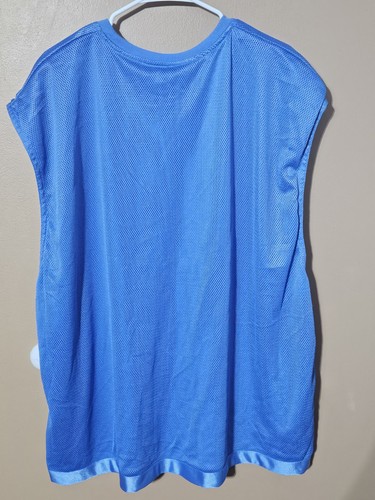 Vintage Y2K Starter Shirt Mens 2XL Light Blue Basketball Sleeveless Tank Top - Picture 5 of 7