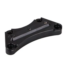 Black CNC 1" Handlebar Riser Top Clamp For Harley Road King FLHRS Street Glide