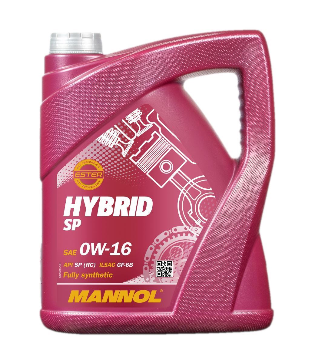 Huile moteur 0W16 Hybrid MANNOL 5L lubrifiant synthétique