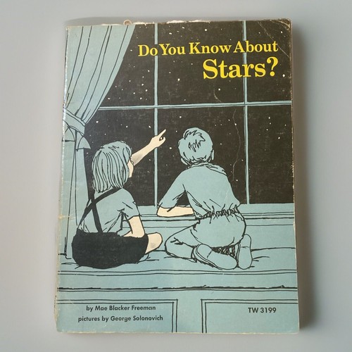 Vintage 1975 Scholastic - Do You Know About Stars? by Mae Blacker Freeman 1975