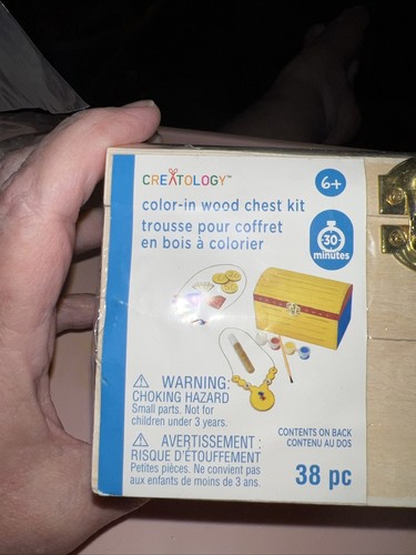 Kit de cofre de madera Creatology color-in 38 piezas nuevo en precintado - Imagen 3 de 17