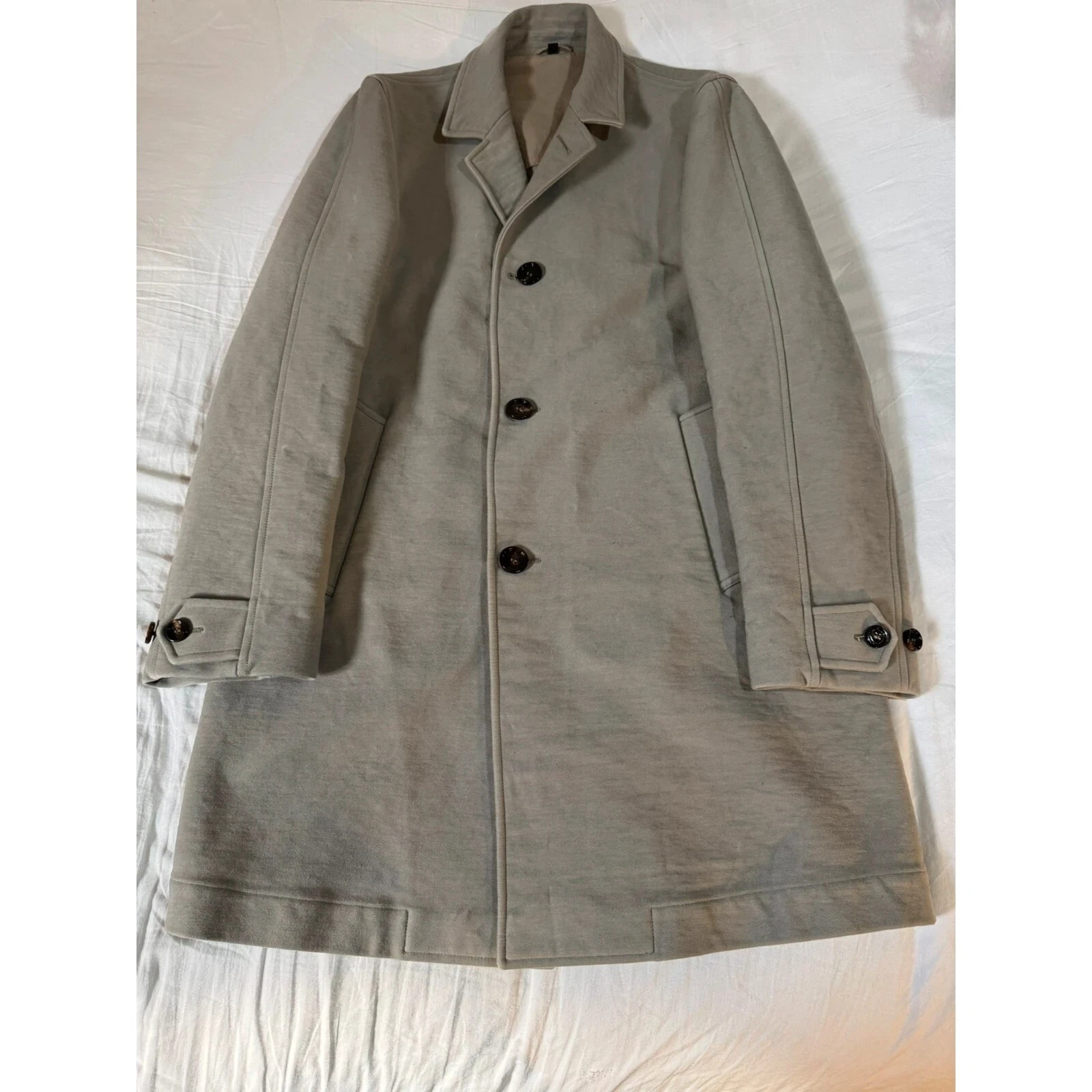 Cappotto monopetto Burberry Prorsum beige cotone 38R