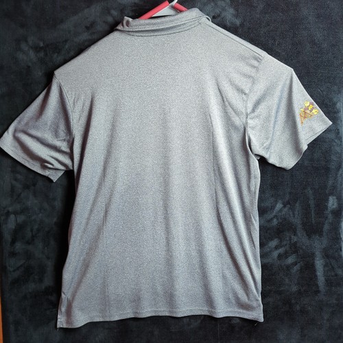 Minnesota Golden Gophers Polo Shirt Men's Large Gray Solid NCAA Goldie on Sleeve - Picture 5 of 8