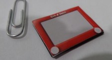Etch A Sketch Toy nostalgic 1:12 dollhouse miniatures Gailslittlestuff.