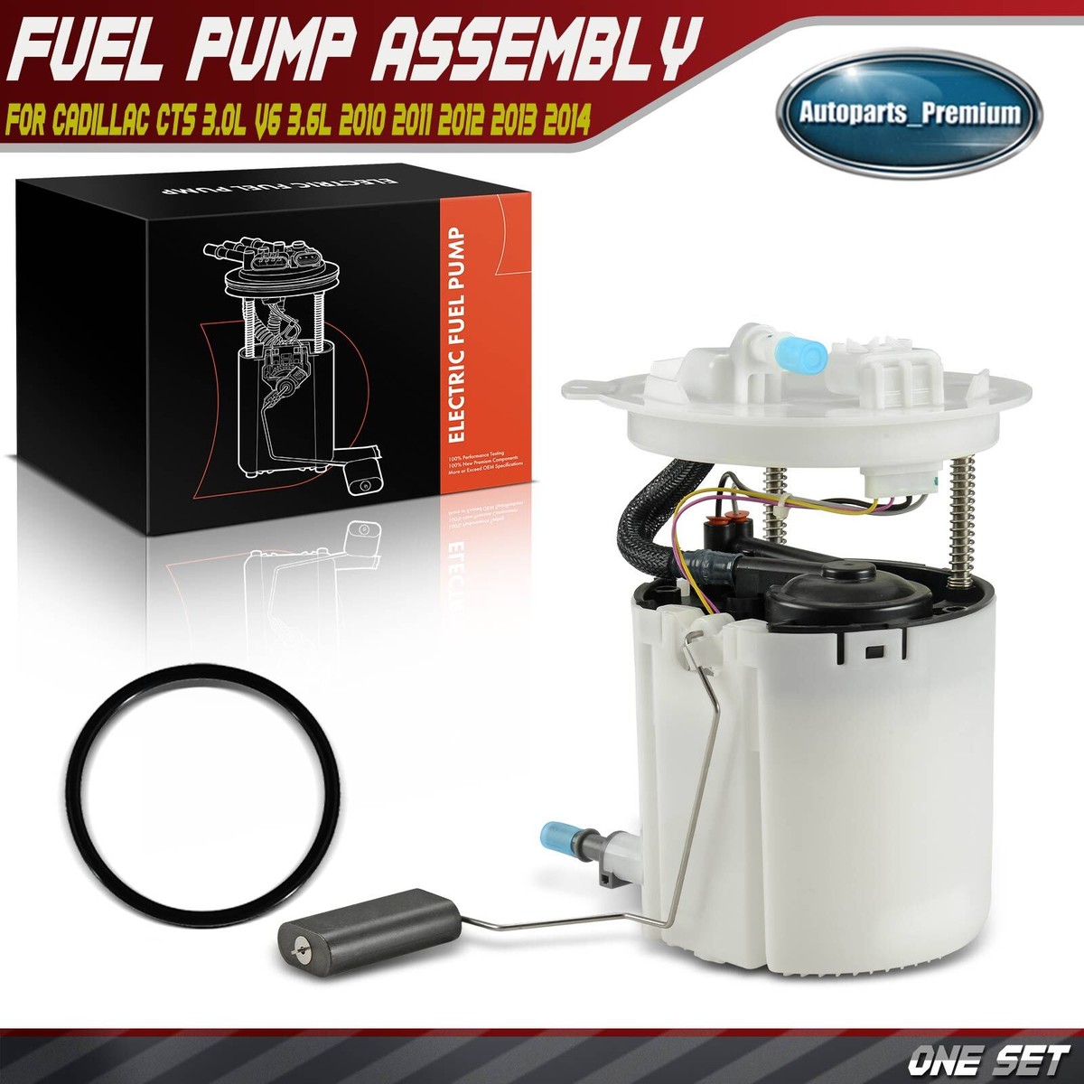 A Premium Electric Fuel Pump Module Assembly With Sending Unit Compatible With Cadillac Cts 2010 2014 V6 3 0l 3 6l