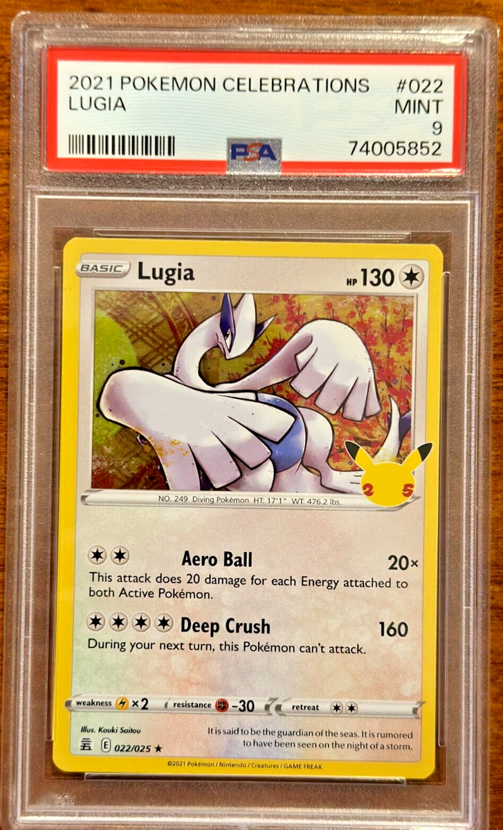 2021 Pokémon Celebrations #022 - Lugia - PSA 9 Mint! | eBay