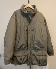 Cabelas Mens Size 2XL Premier Northern Goosedown Jacket Tan Lots of Pockets