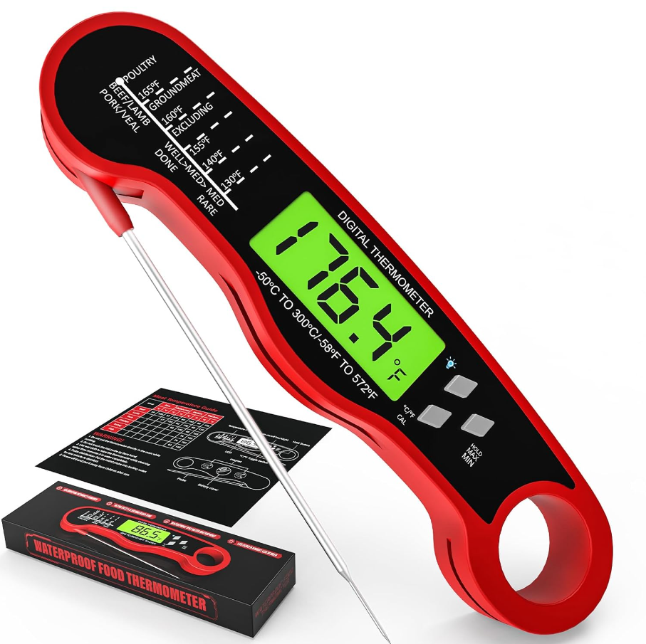 Meat Thermometer Digital - Fast Instant Read Food Thermometer for Cooking