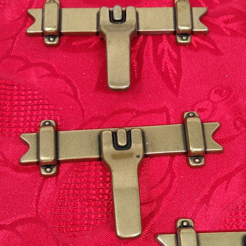 5X Vintage 1977 Amerock Country Manor Burnished Brass Drawer Pull 749 - Picture 3 of 7