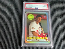 2018 TOPPS HERITAGE #502 JUAN SOTO *CHROME REFRACTOR #281/569 PSA 10 GEM MINT*