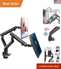 Dual Monitor Arm, Dual Monitor Mount, Dual Monitor Desk Mount up to 32 Inch C...