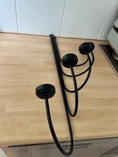 Partylite Teelichtwandhalter, 5-armig, schwarz, unbeschädigt, o. OVP, Metall