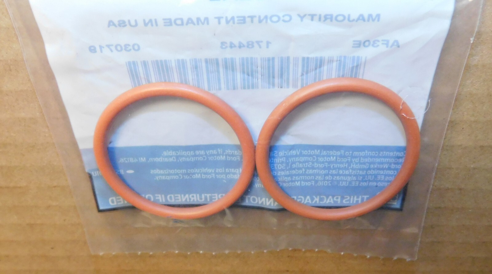 2011 2019 F150 3.5L V6 Coolant Bypass Pipe O Ring 2 of 7T4Z8527A