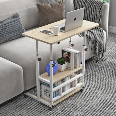 MIRROR-SPECIALIST Bedside Table Computer Desk Minimalist Movable Sofa Bed Tray Adjustable Height