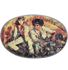 Vintage 1960's Hippy Motorcycle Belt Buckle