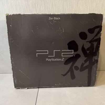 SONY PlayStation 2 PS2 ZEN BLACK Console SCPH-37000 B w/Box