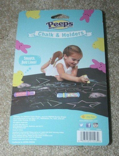 NEW Peeps Sidewalk Chalk & Holder Fun Outdoor Play - Picture 2 of 2