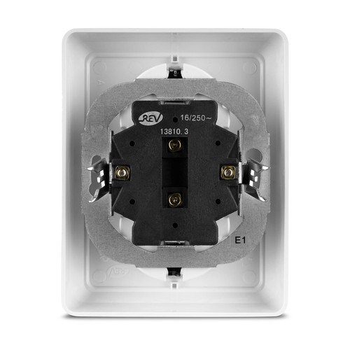 Ritter 0510066992 PrimaLuxe Double Prise Murale de Courant Blanc - Photo 4/5