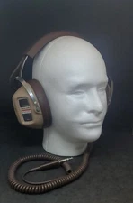 Vintage KOSS REALISTIC Custom Pro Stereo Over Ear Headphones Brown Tested Works!