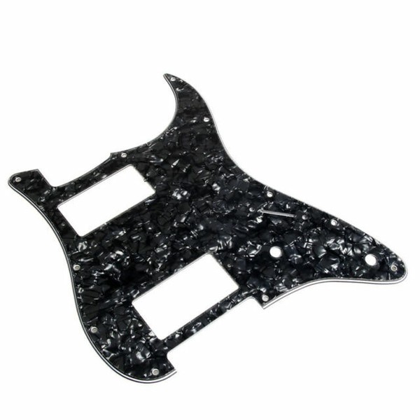 Black Pearl 3ply Guitar Pickguard for Fender Stratocaster Strat HH 2