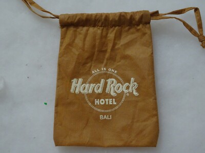 Hard Rock Cafe Bali Hotel small jewelry bag pouch with logo