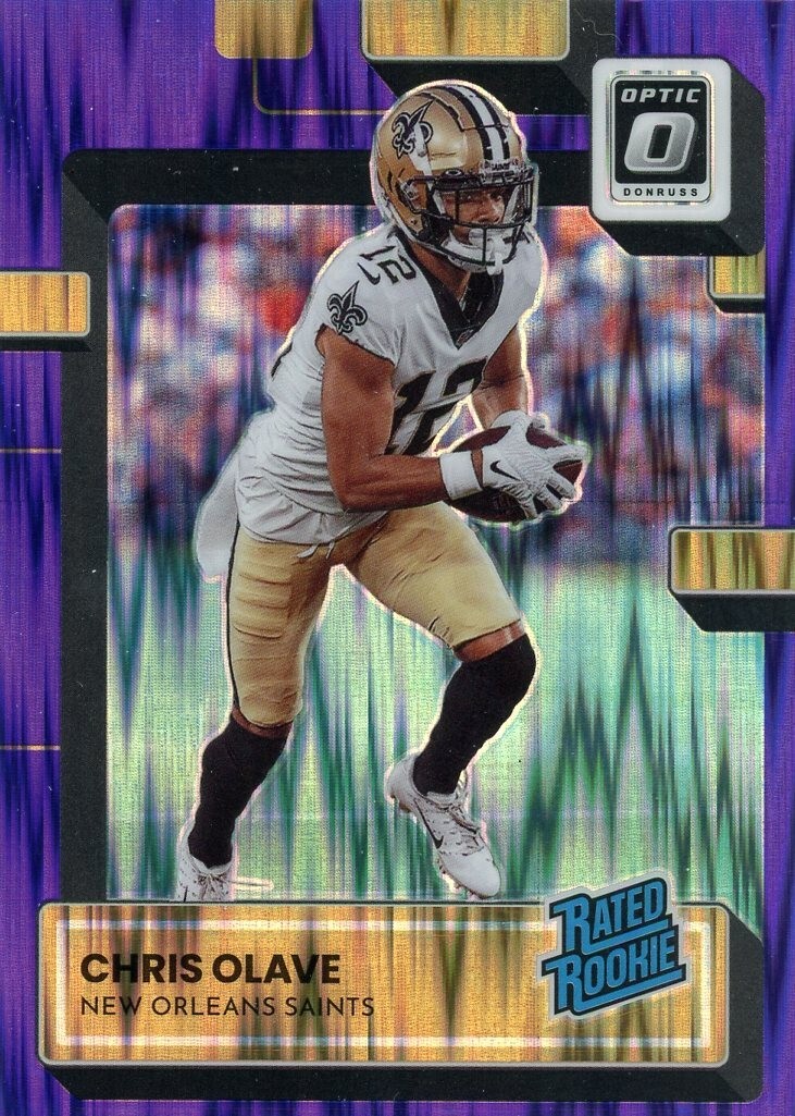 2022 Donruss Optic Purple Shock Rated Rookie CHRIS OLAVE No. 209!