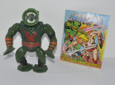1984 He-man Masters Of The Universe Leech Action Figure W/ Mini Comic