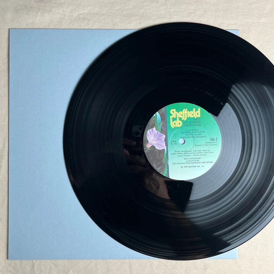 LEINSDORF Prokofiev: Romeo & Juliet 1978 Vinyl LP Sheffield Lab LAB-8 - VG+ - Imagem 4 de 4