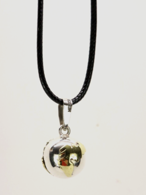 Vintage Sterling Silver Harmony Ball Chime World Pendant, Mexico