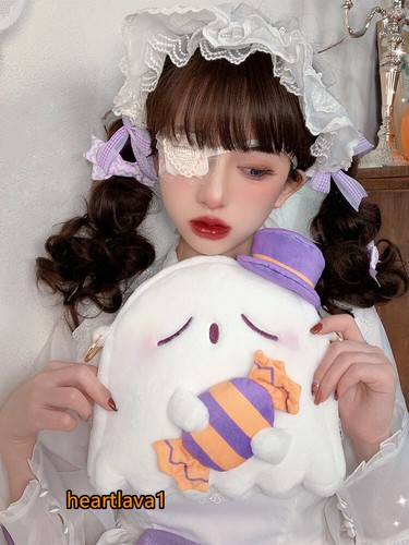 Bolso bandolera Lolita Ghost niña felpa bolso mensajero regalo - Imagen 5 de 12