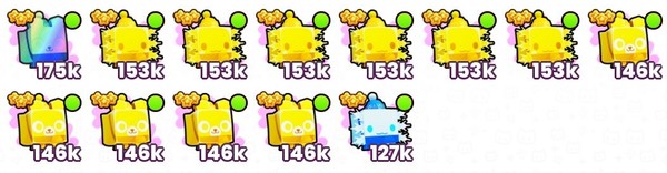 RAINBOW PETS AND GOLD PETS ALL